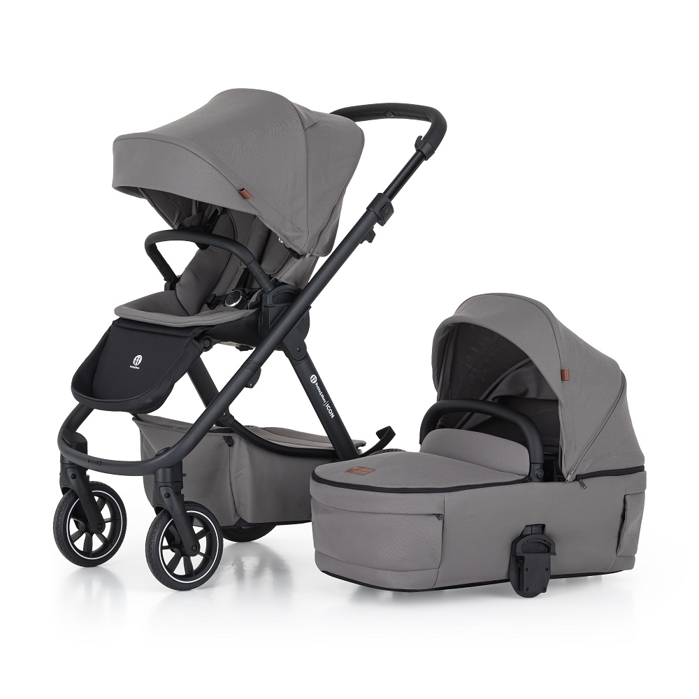 PETITE&MARS Kočík kombinovaný ICON 2V1 Dove Grey LITE RWS