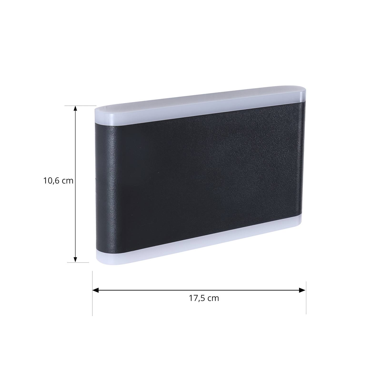 Lindby Smart LED vonkajšie nástenné svietidlo Elvi, CCT, RGB, Tuya, IP54