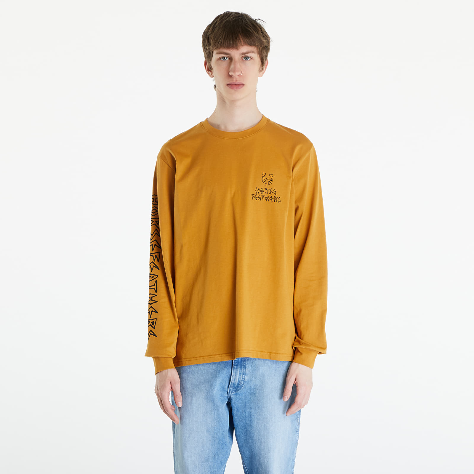 Horsefeathers Bad Luck Ls T-Shirt Spruce Yellow