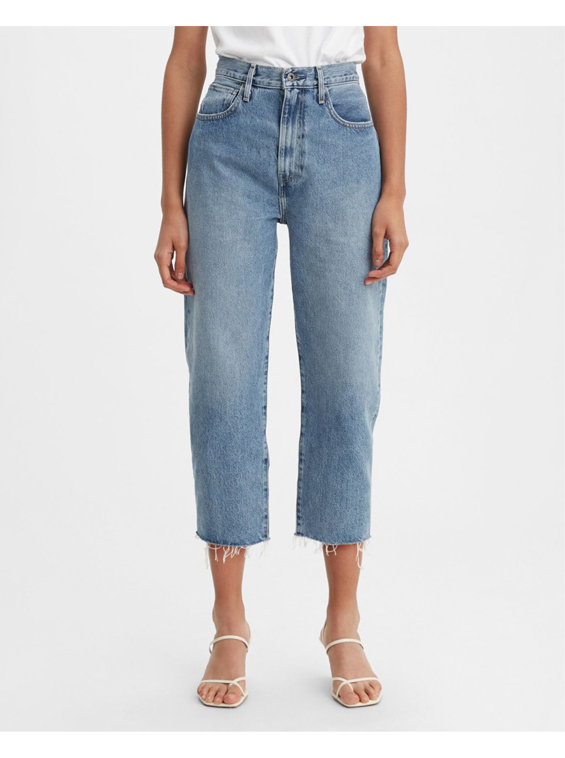 Levi's Blue Women's Cropped Mom Fit Jeans Levi's - Women's®