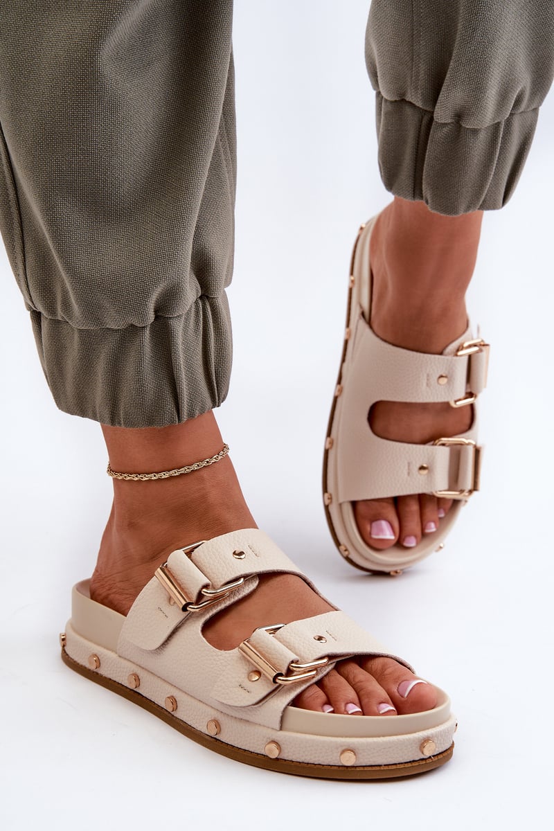 Women's platform slippers Big Star Beige