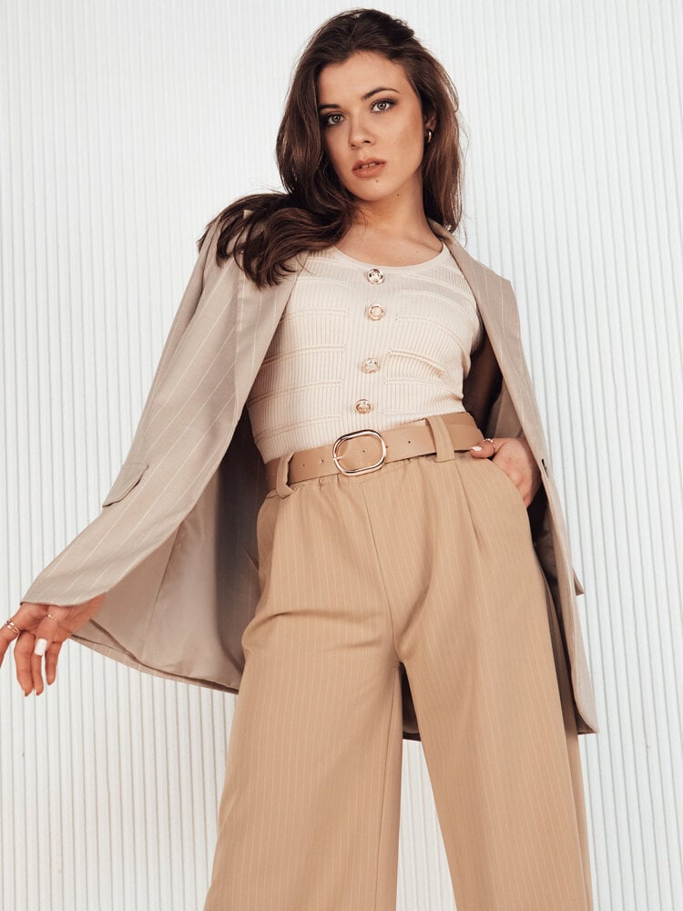 Women's top GLARDOS beige Dstreet