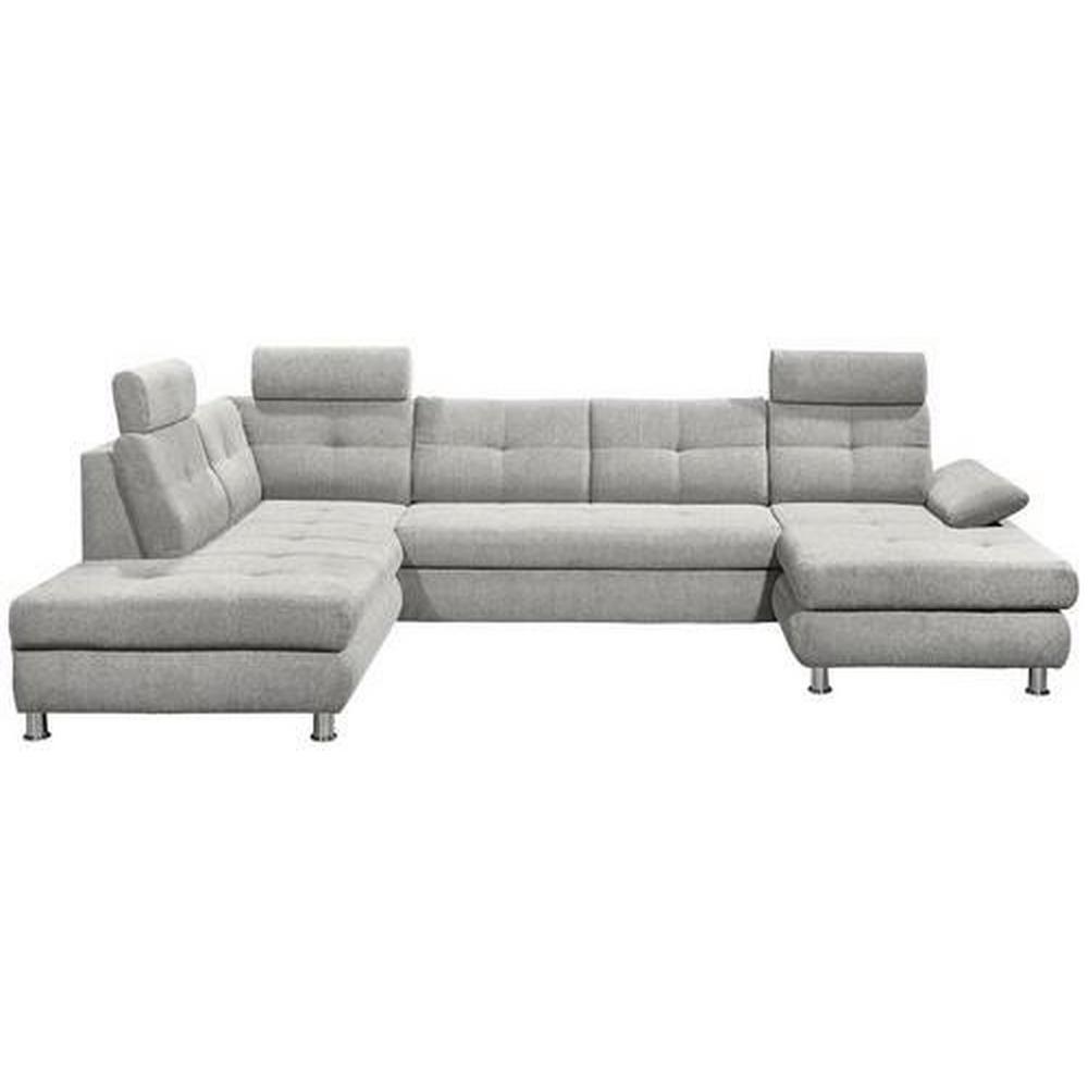 Rozkladacia Sedacia Súprava Do U Alba, Svetlosivá