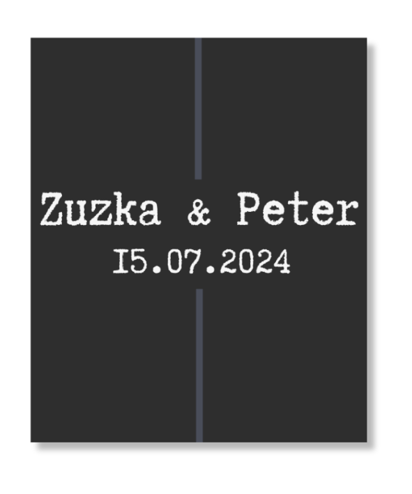 Personal Visačka na darček - Minimalism Láska Zvoľte množstvo: od 41 ks a viac