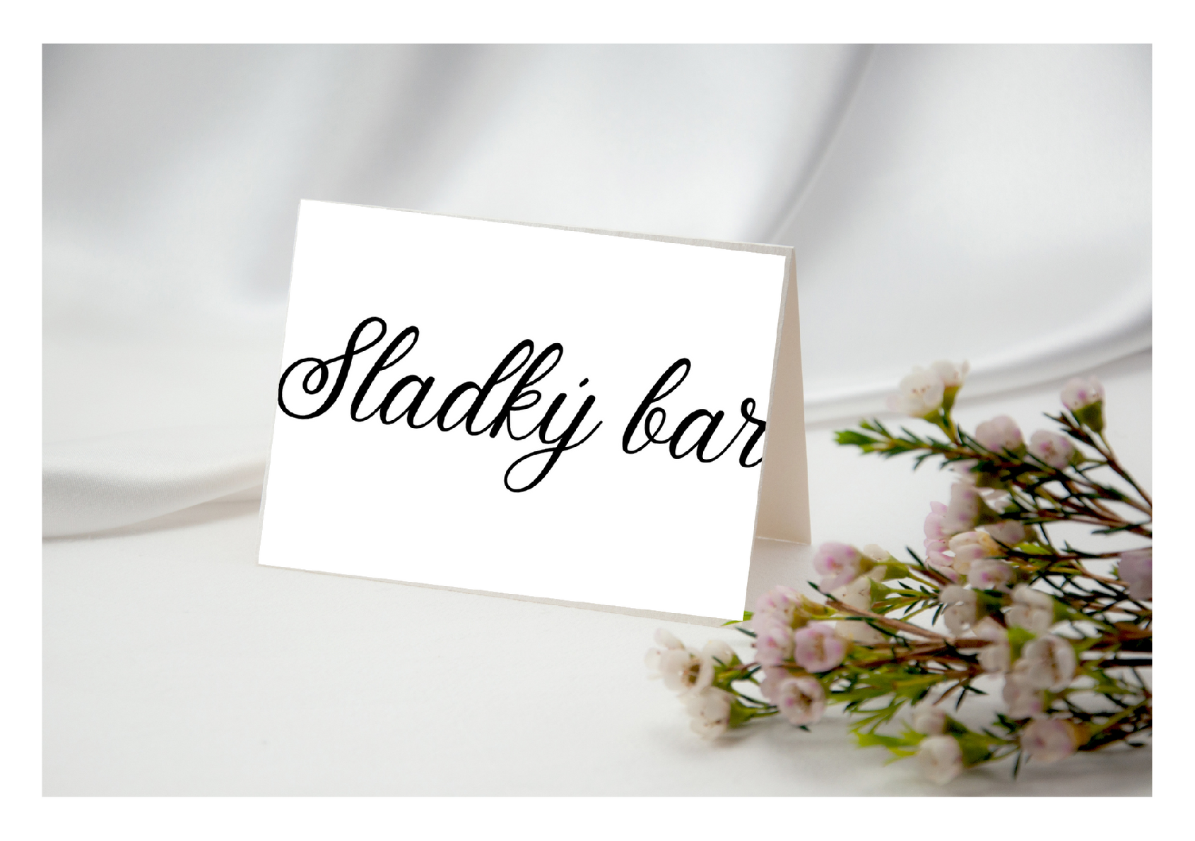 Personal Svadobné informačné karty - Simple 5 ks Univerzálna karta: Zložená