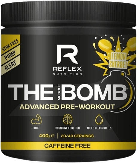 Reflex the muscle bomb caffeine free 400 g