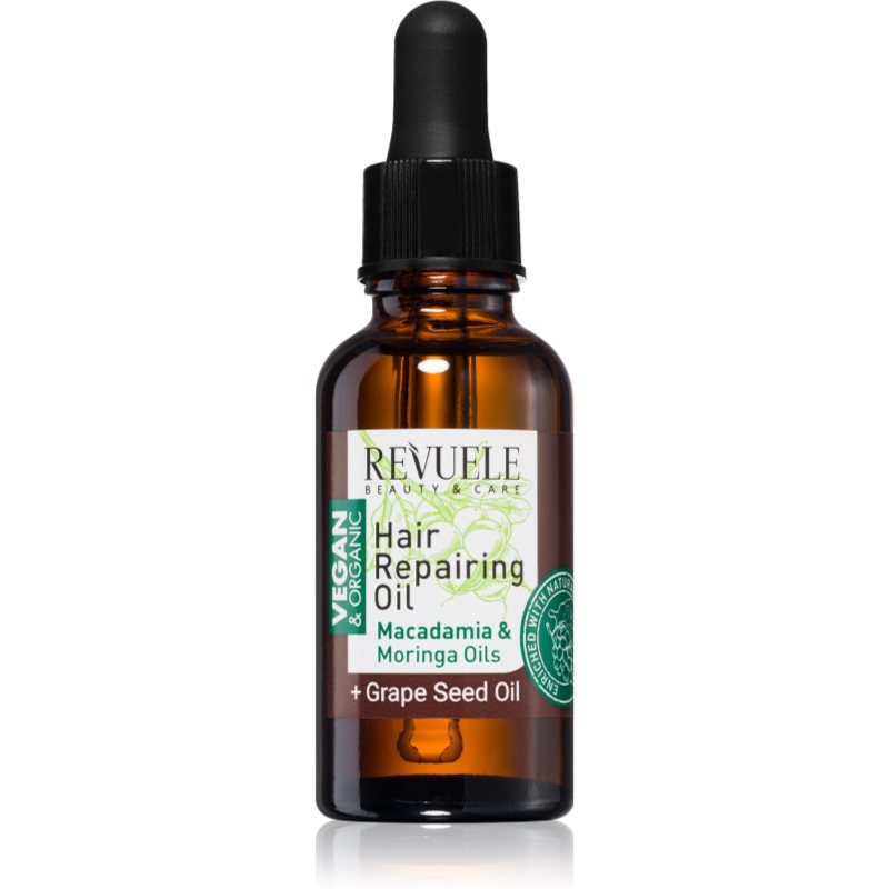 Revuele Vegan & Organic Hair Repairing Oil vyživujúci olej pre posilnenie vlasov 30 ml