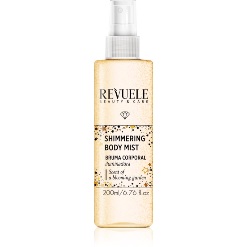 Revuele Shimmering Body Mist rozjasňujúca hmla na telo odtieň Gold 200 ml