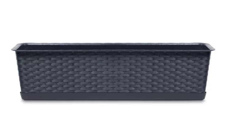 ProsperPlast Kvetináč RATOLLA CASE | antracit 58,7 cm