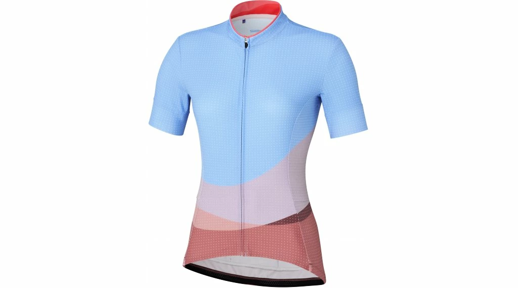 Women's cycling jersey Shimano Sumire Jersey Blue/Orange