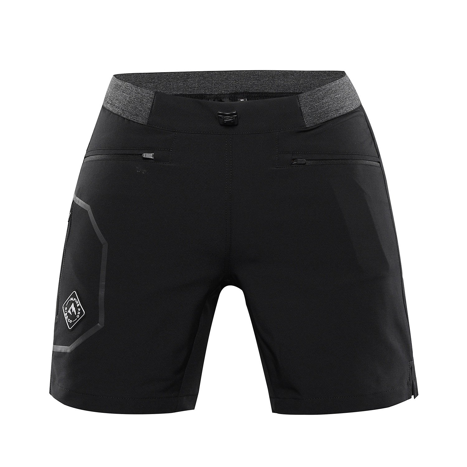 Women's outdoor shorts ALPINE PRO ZAMBA black