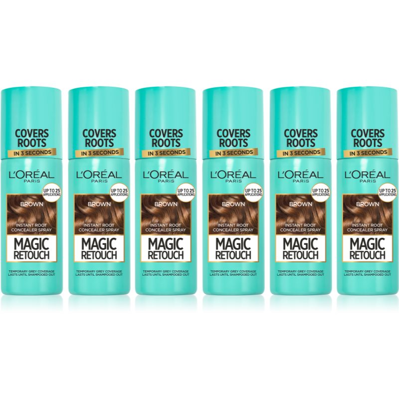 L’Oréal Paris Magic Retouch sprej pre okamžité zakrytie odrastov Brown odtieň