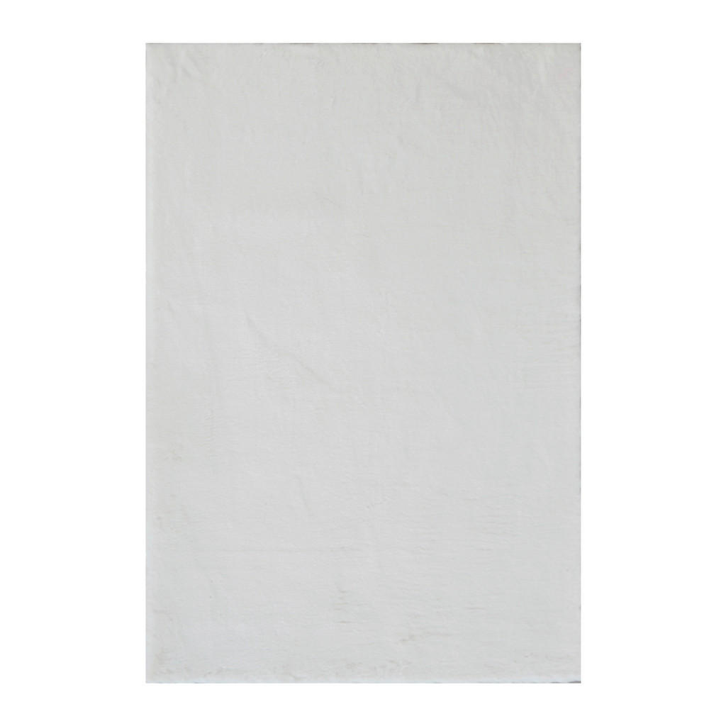 KOBEREC S VYSOKÝM VLASOM, 70/130 cm, biela