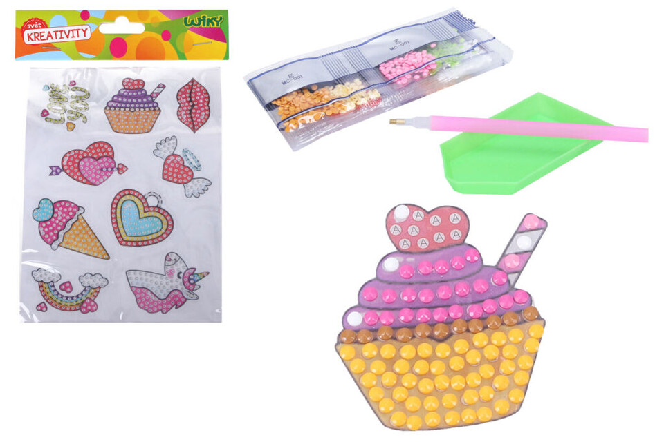 Kreatívny set diamond samolepky