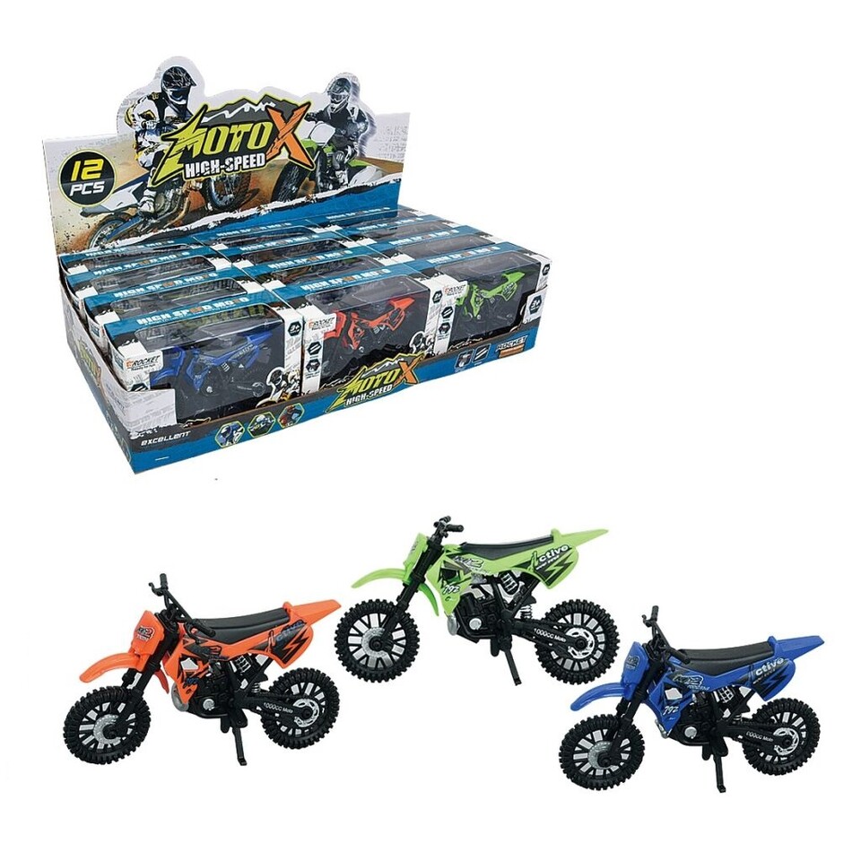 Motorka terénna 12cm - modrá