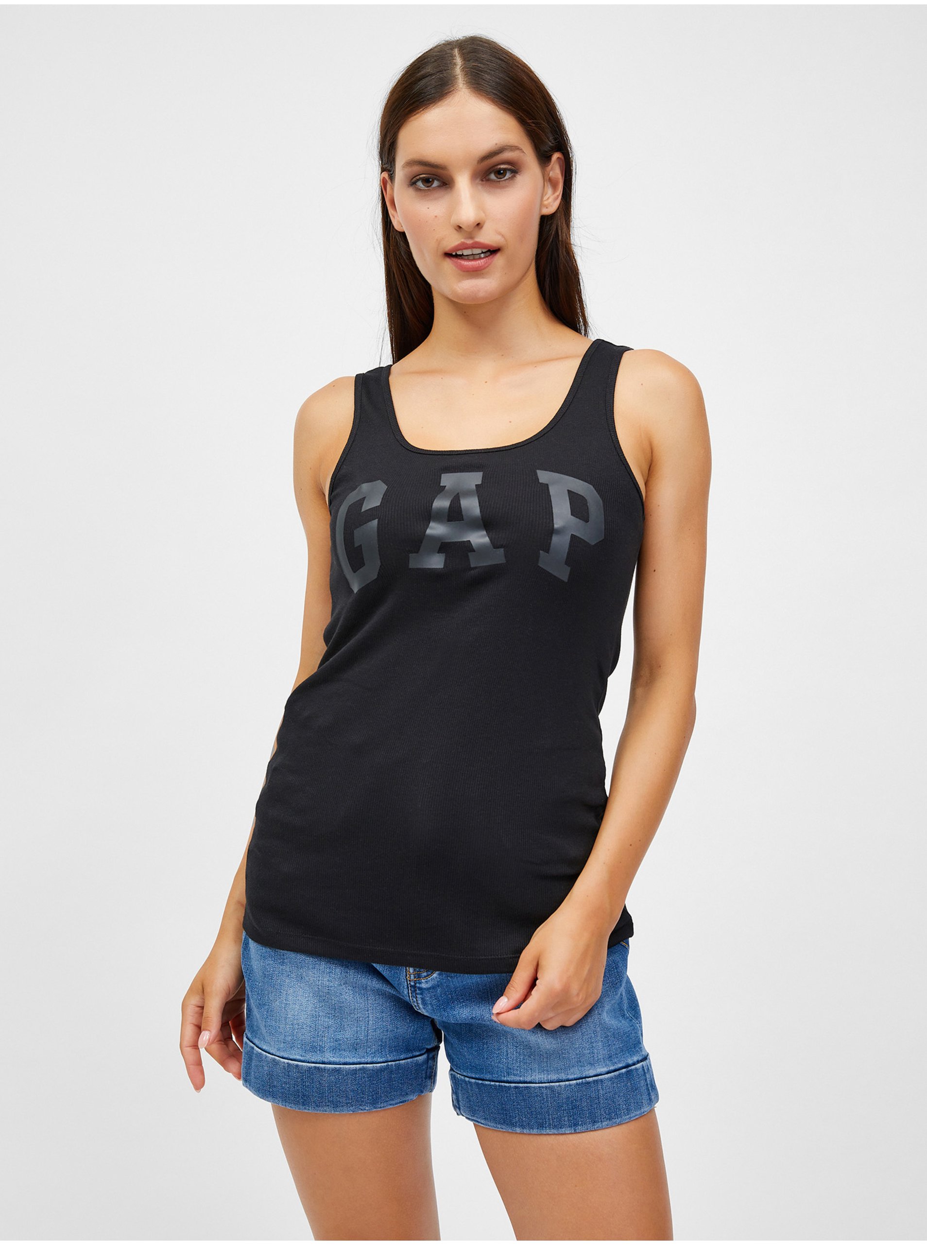 Čierne dámske tielko GAP Logo