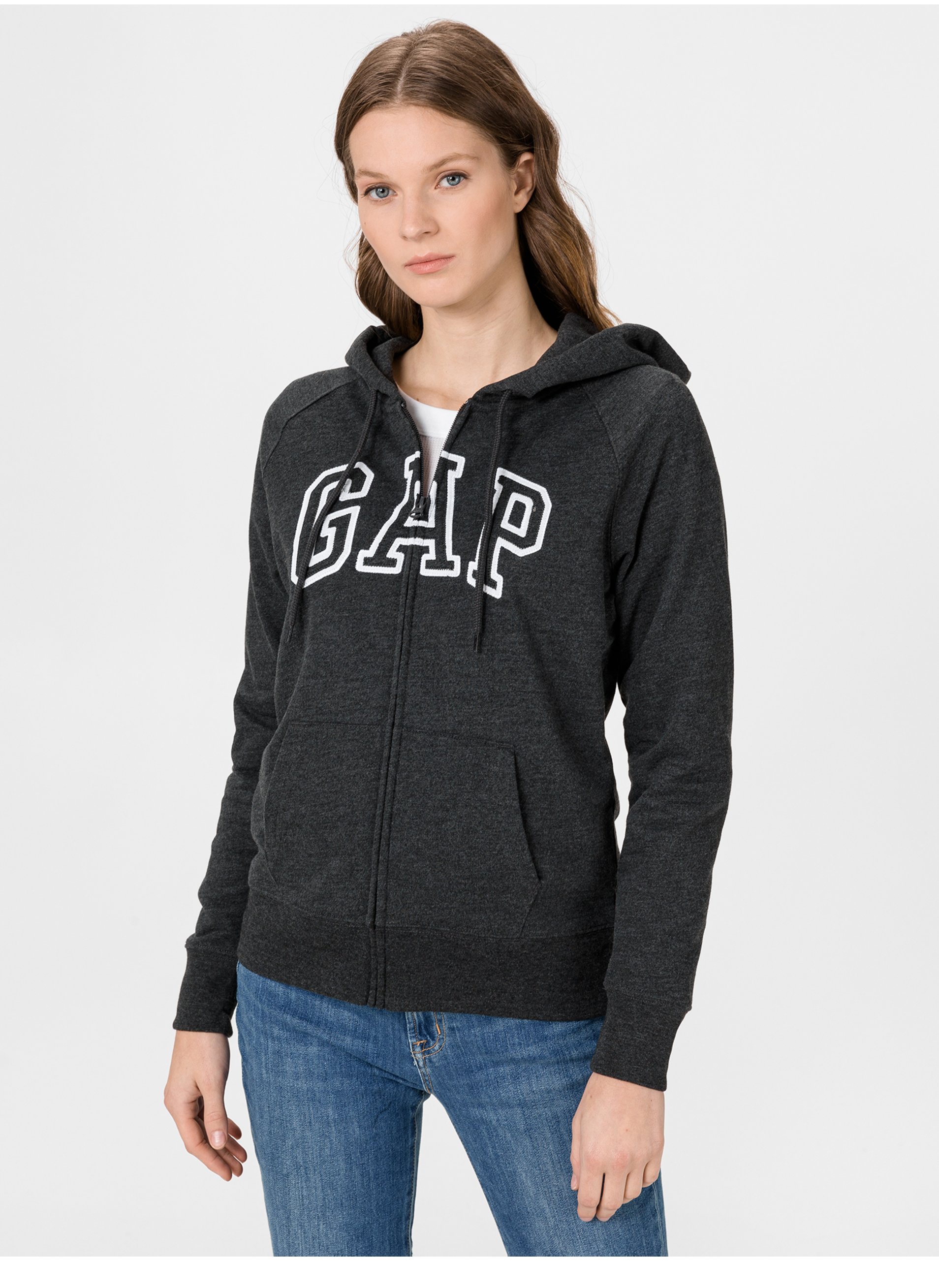 Šedá dámska mikina GAP Logo