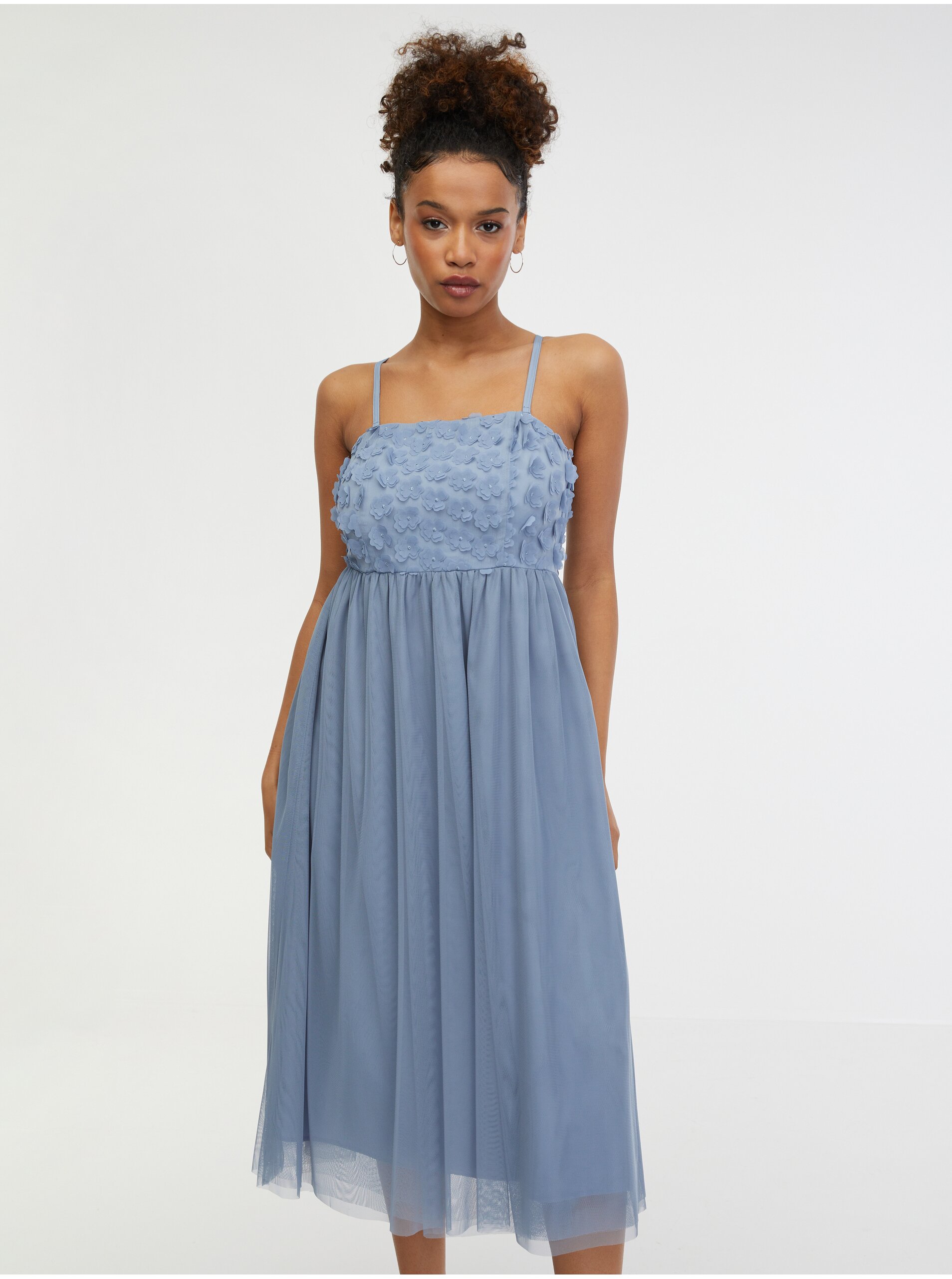 Svetlomodré dámske midišaty ORSAY