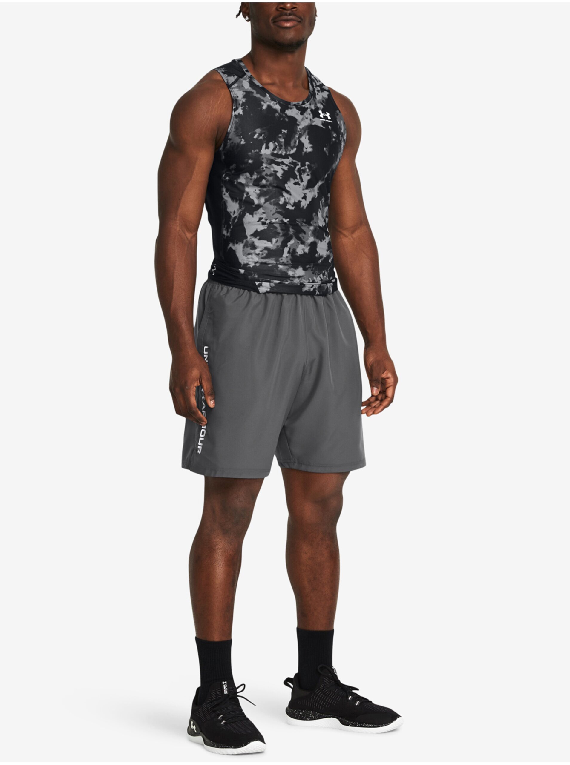 Šedé pánske kraťasy Under Armour UA Woven Wdmk