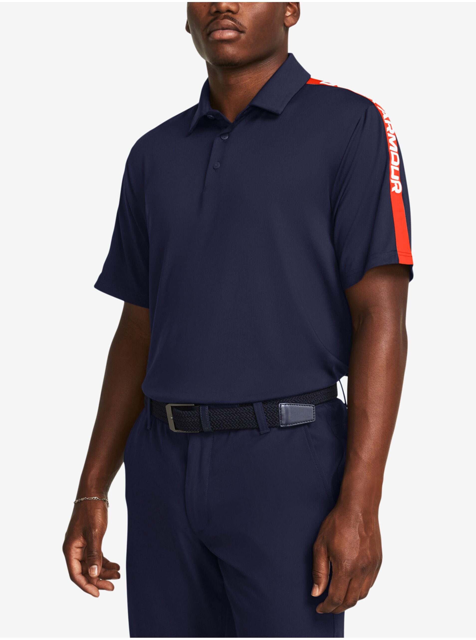 Tmavomodré pánske športové polo tričko Under Armour UA Playoff 3.0 Striker Polo