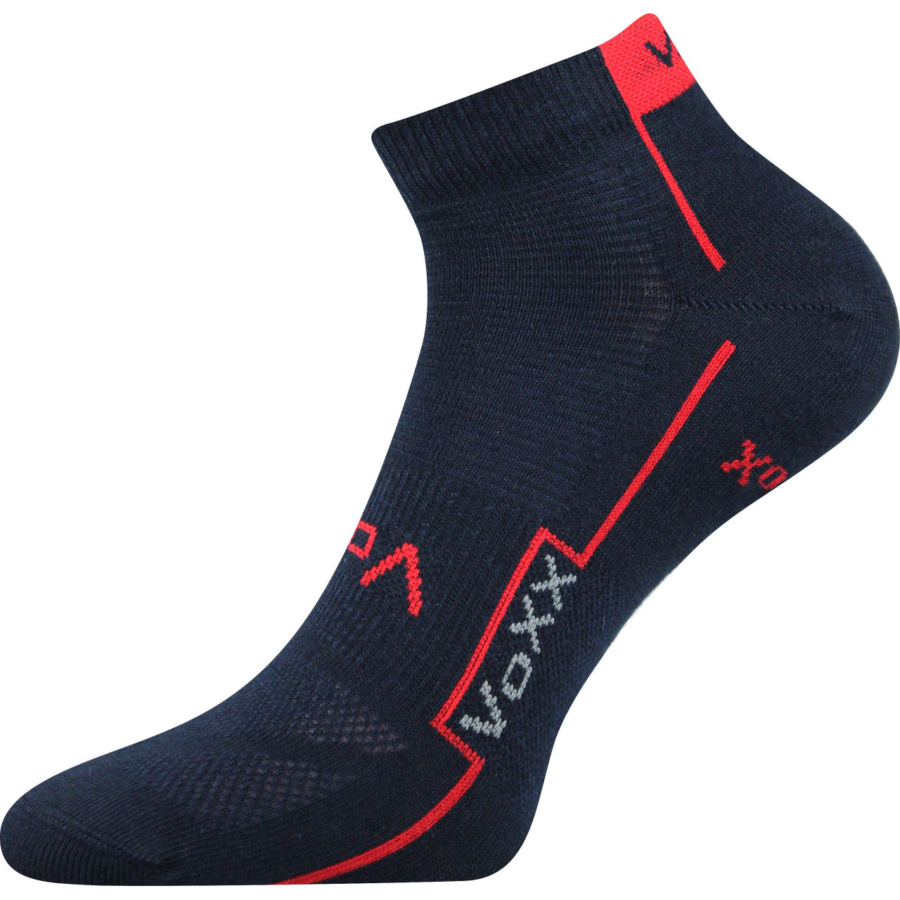 Ponožky unisex športové Voxx Kato - navy-červené, 35-38