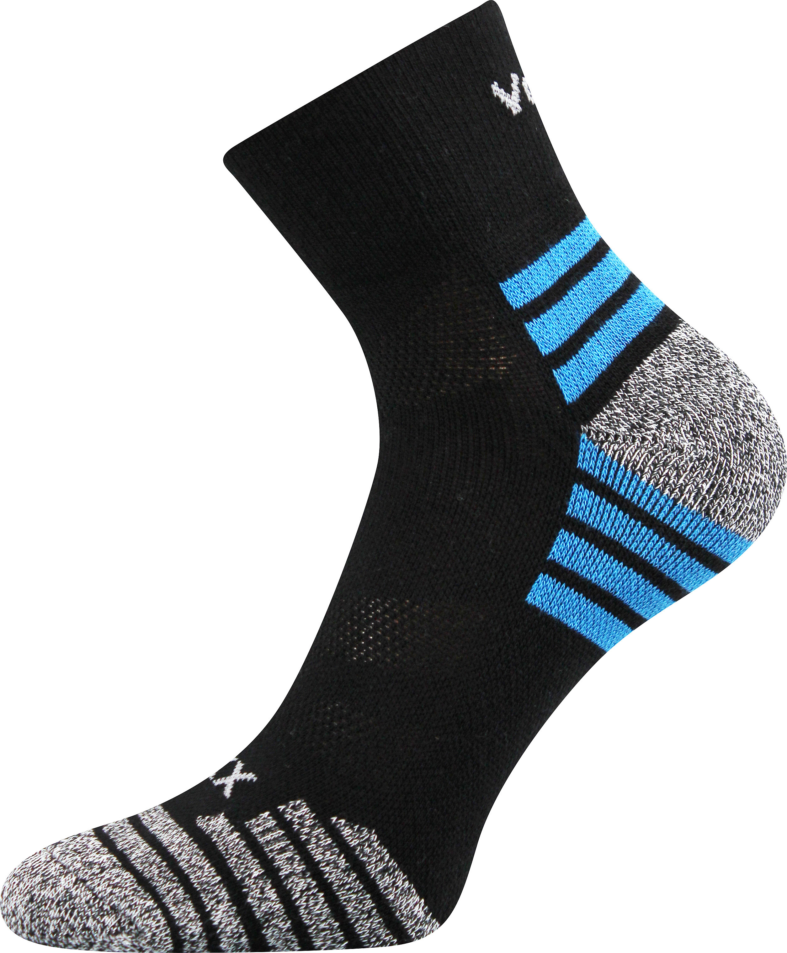 Ponožky unisex športové Voxx Sigma B - čierne-modré, 35-38
