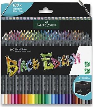 FABER-CASTELL Black Edition, 100 farieb