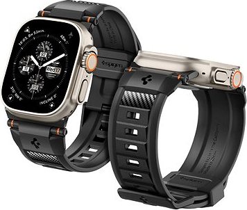 Spigen Rugged Ultra Band Matte Black Apple Watch 49 mm/45 mm/44 mm/42 mm