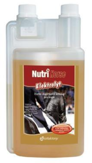 Nutri Horse Elektrolyt pri nadmernom potení pre kone 1000ml