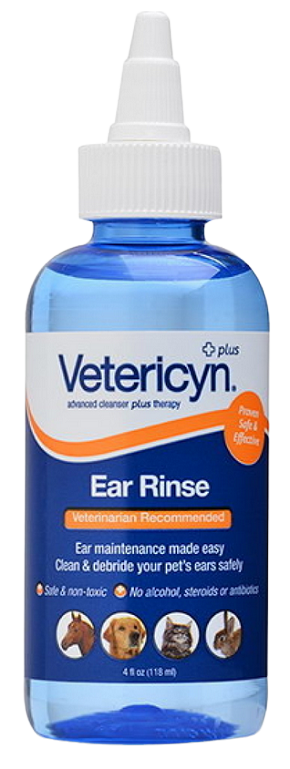 Vetericyn Ear Rinse Universal ušné kvapky pre psy, mačky a hlodavce 89ml