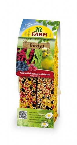 JR Farm JR BIRDYS andulka cucoriedky,maliny 130g