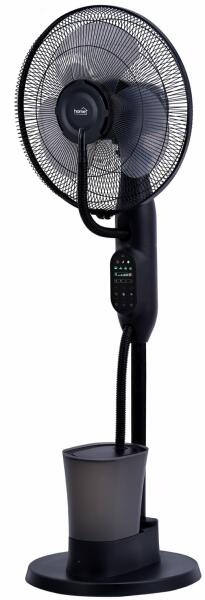 Ventilátor s parou, s diaľkovým ovládačom, s displejom - čierny - 40 cm - 75 W