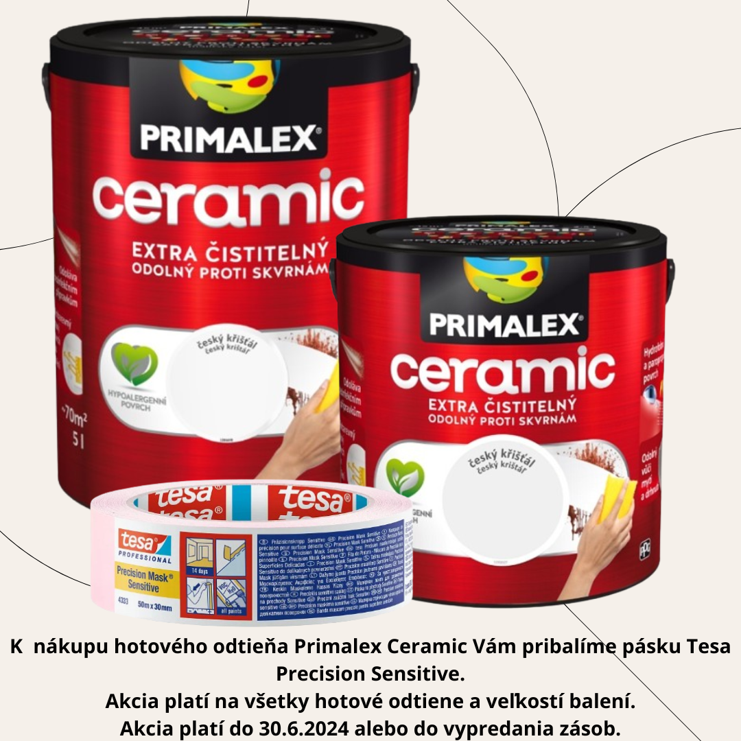 Primalex Ceramic - čistiteľná interiérová farba talianske dolomity 5 L