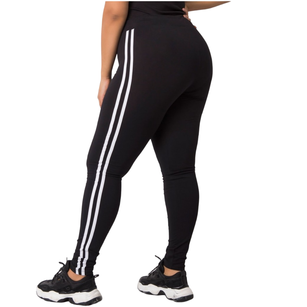 Legíny Stripes KP30937 čierna M