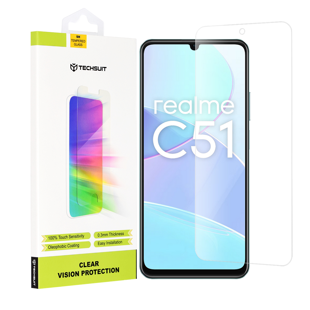 Techsuit ochranné sklo 9H pre Realme C51/Note 50  KP31005