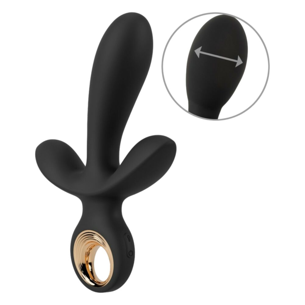 Eternal - pumpable triple vibrator (black)