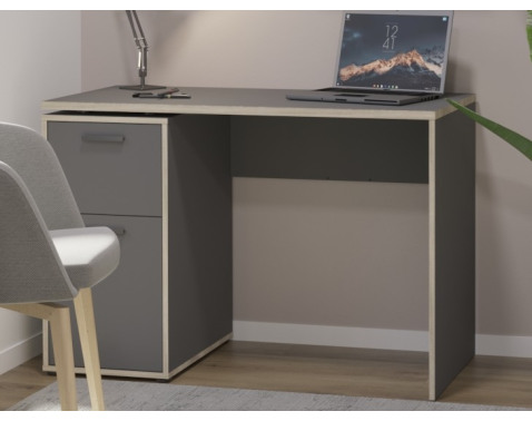 Písací stôl Elias, antracit/dub sonoma%