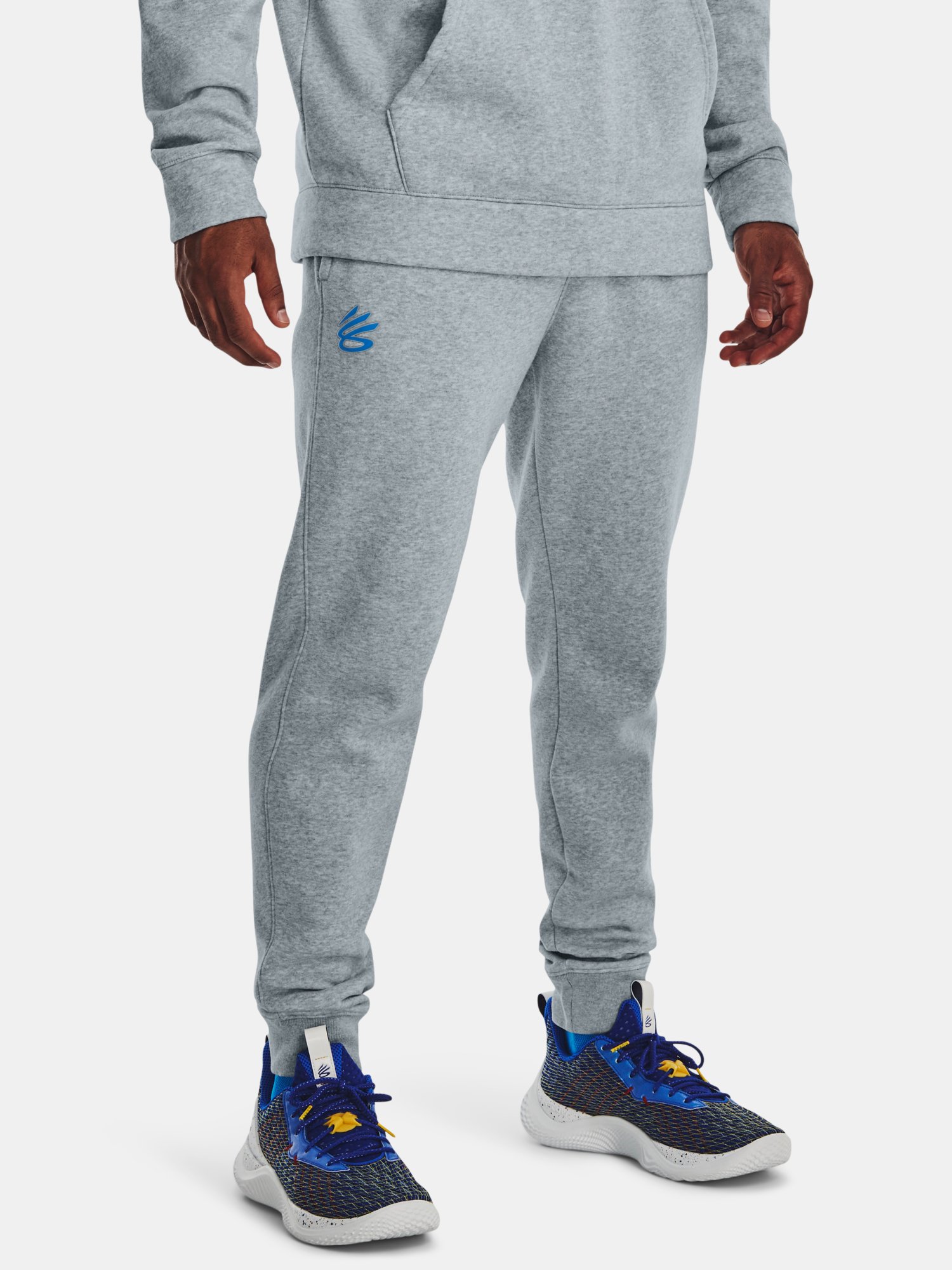 Under Armour Curry Fleece Sweatpants-BLU - Men's
