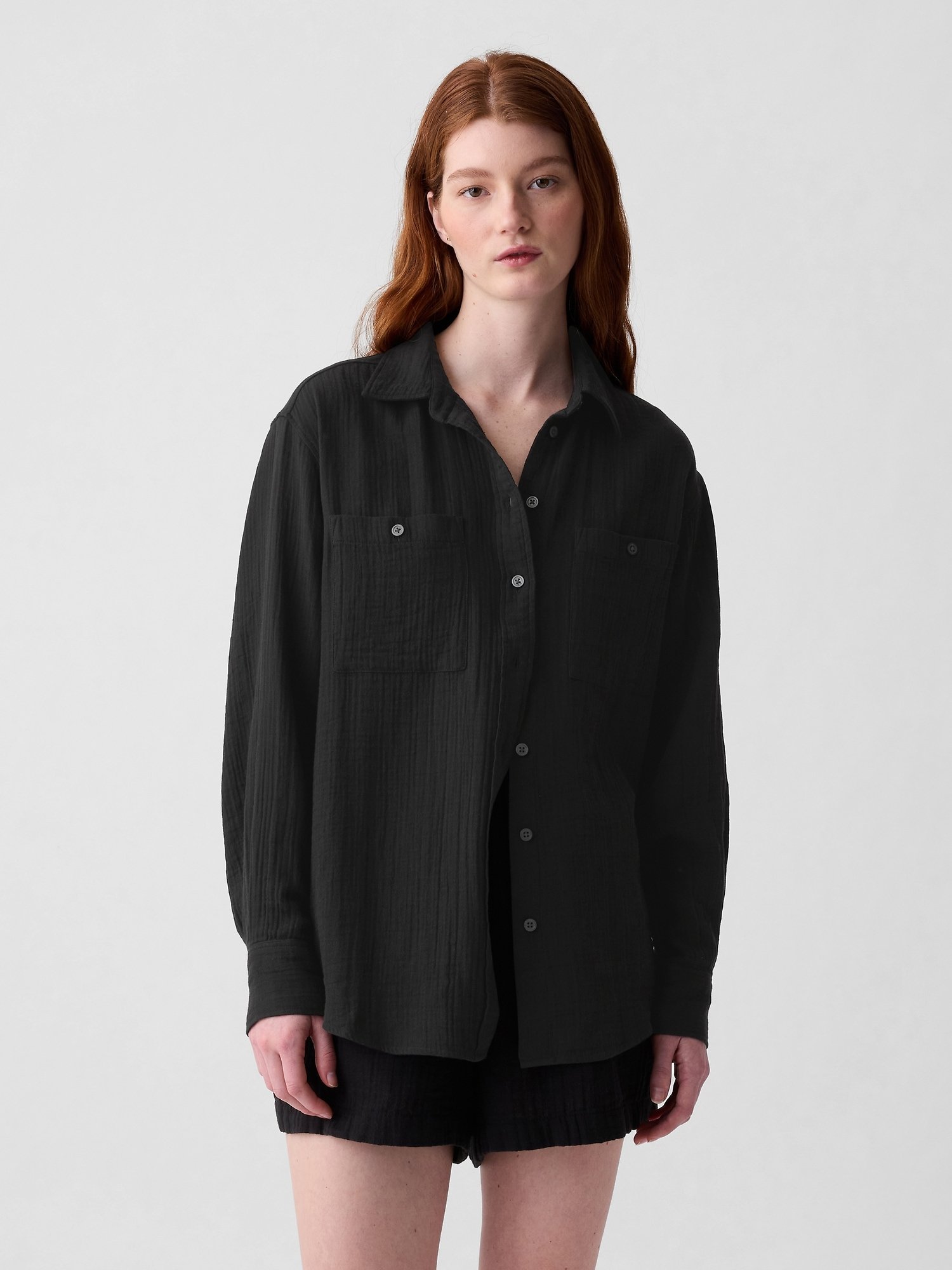 GAP Oversize Muslin Shirt - Women