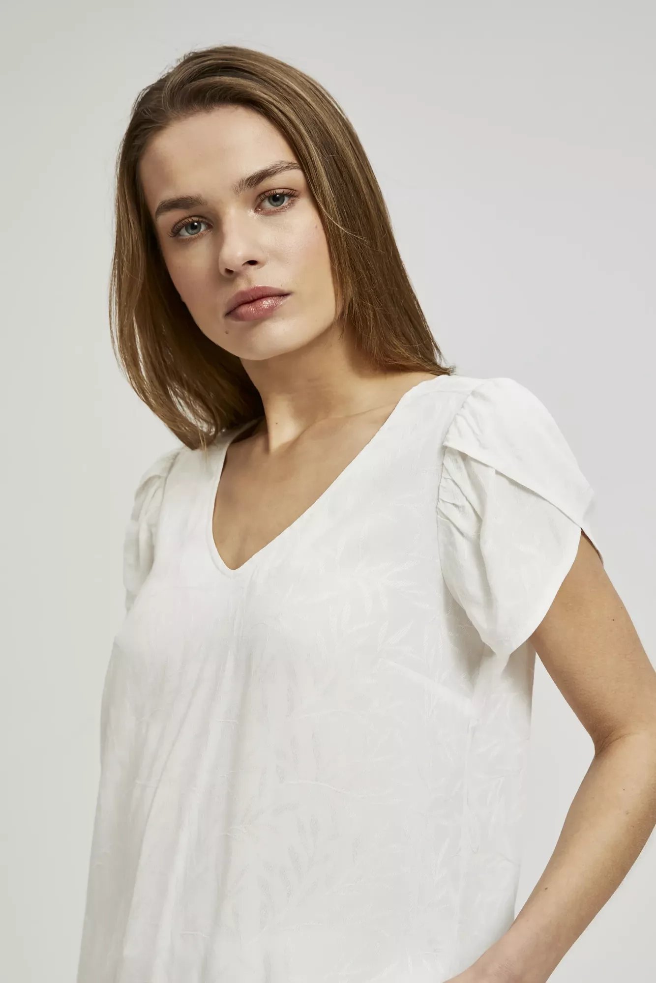 Women's blouse MOODO - ecru white