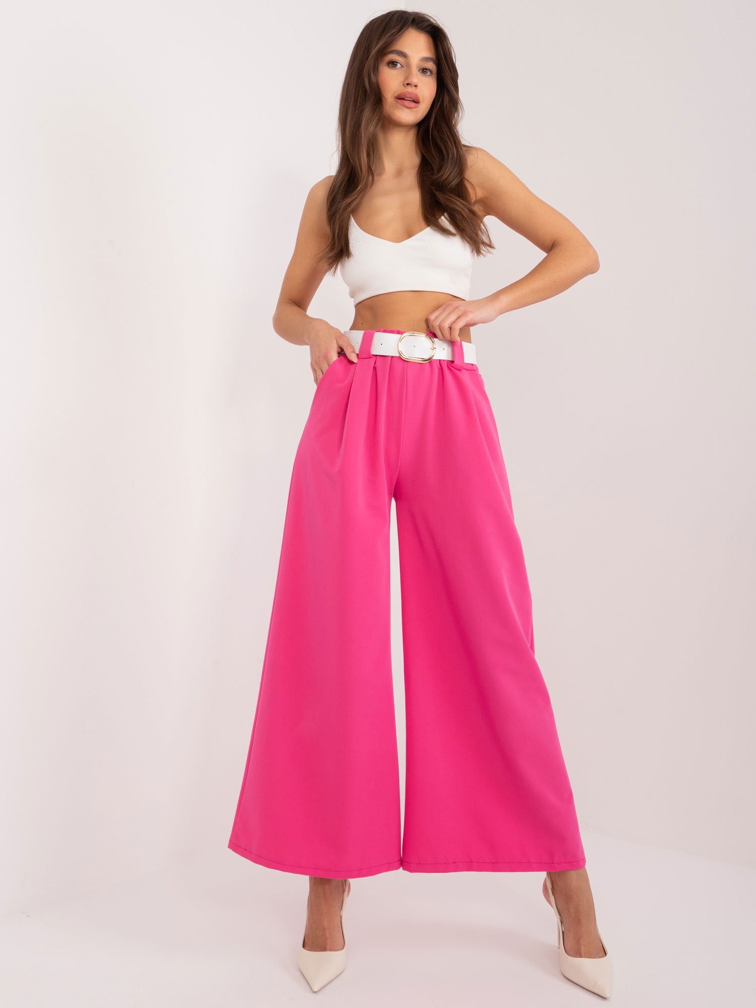 Fuchsia suit pants for the office