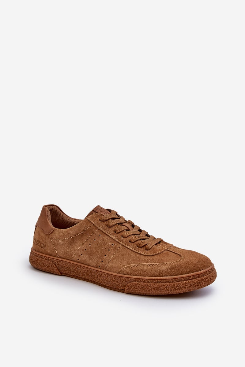Men's Suede Sneakers Big Star Camel