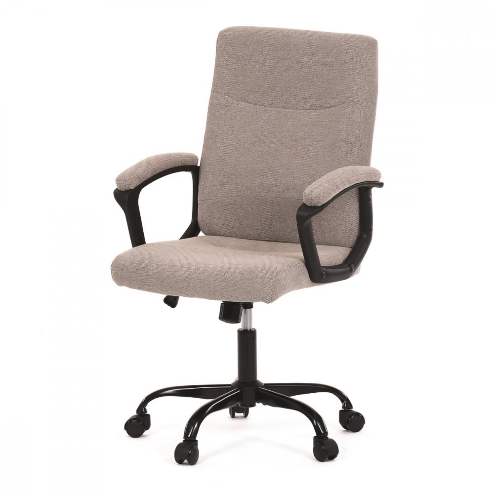 AUTRONIC KA-Y391 CRM2 Kancelářské křeslo, krémová látka, kovový kříž