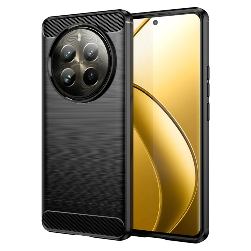 Techsuit Realme 12 Pro Puzdro Carbon Bush TPU  KP31028 čierna