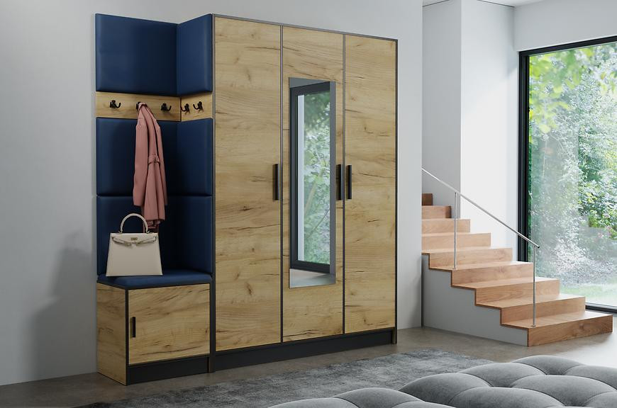 Predsieňový nábytok Roj 14 craft + Kronos 09 niebieski