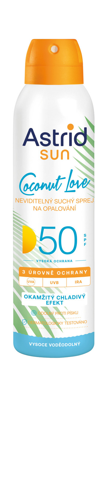 Astrid Neviditeľný suchý sprej na opaľovanie SPF 50 Sun 150 ml