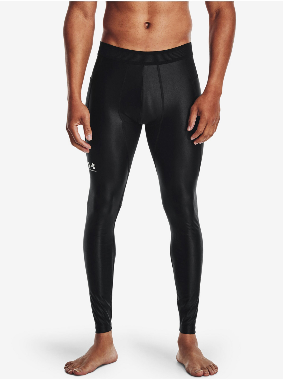 Čierne pánske legíny Under Armour UA HG IsoChill Leggings-BLK