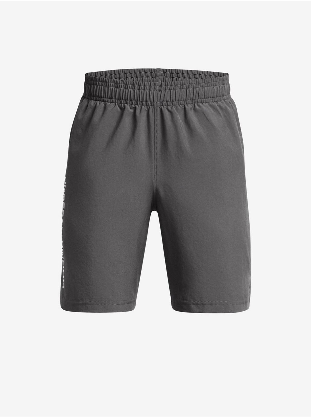 Šedé chlapčenské kraťasy Under Armour UA Woven Wdmk