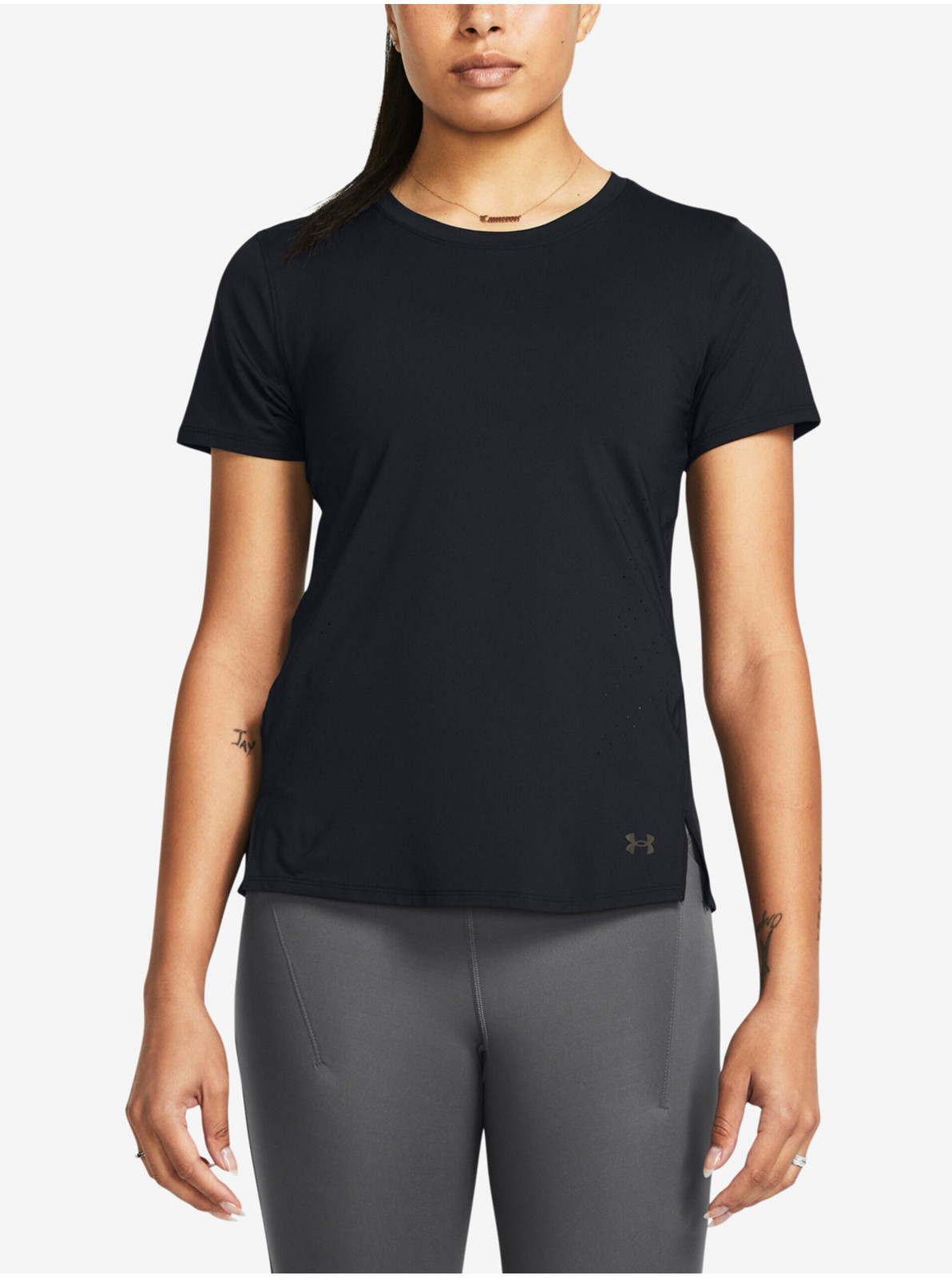 Čierne dámske tričko Under Armour UA Launch Elite Shortsleeve