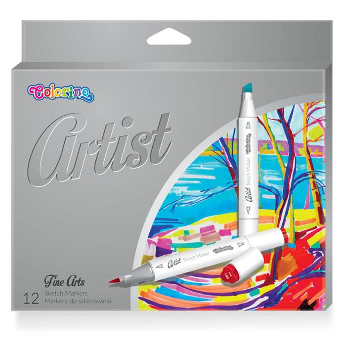 PATIO - Colorino skicovacie fixky Artist 12ks